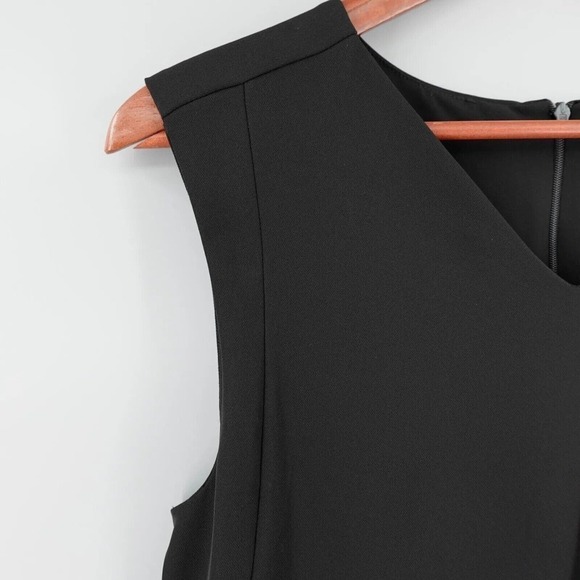 Ottod'Ame Shift Dress 6 Black Sleeveless Minimalist - Picture 9 of 16